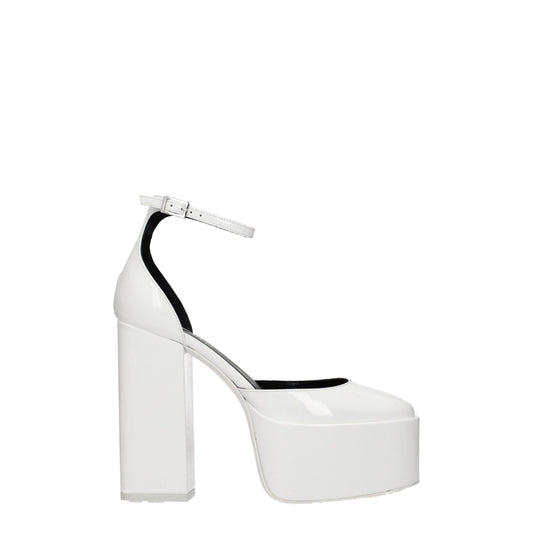 White Leather Platforms