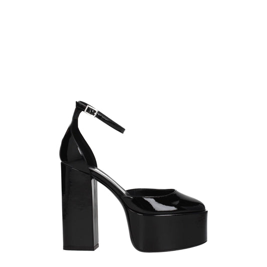 Black Leather Platforms