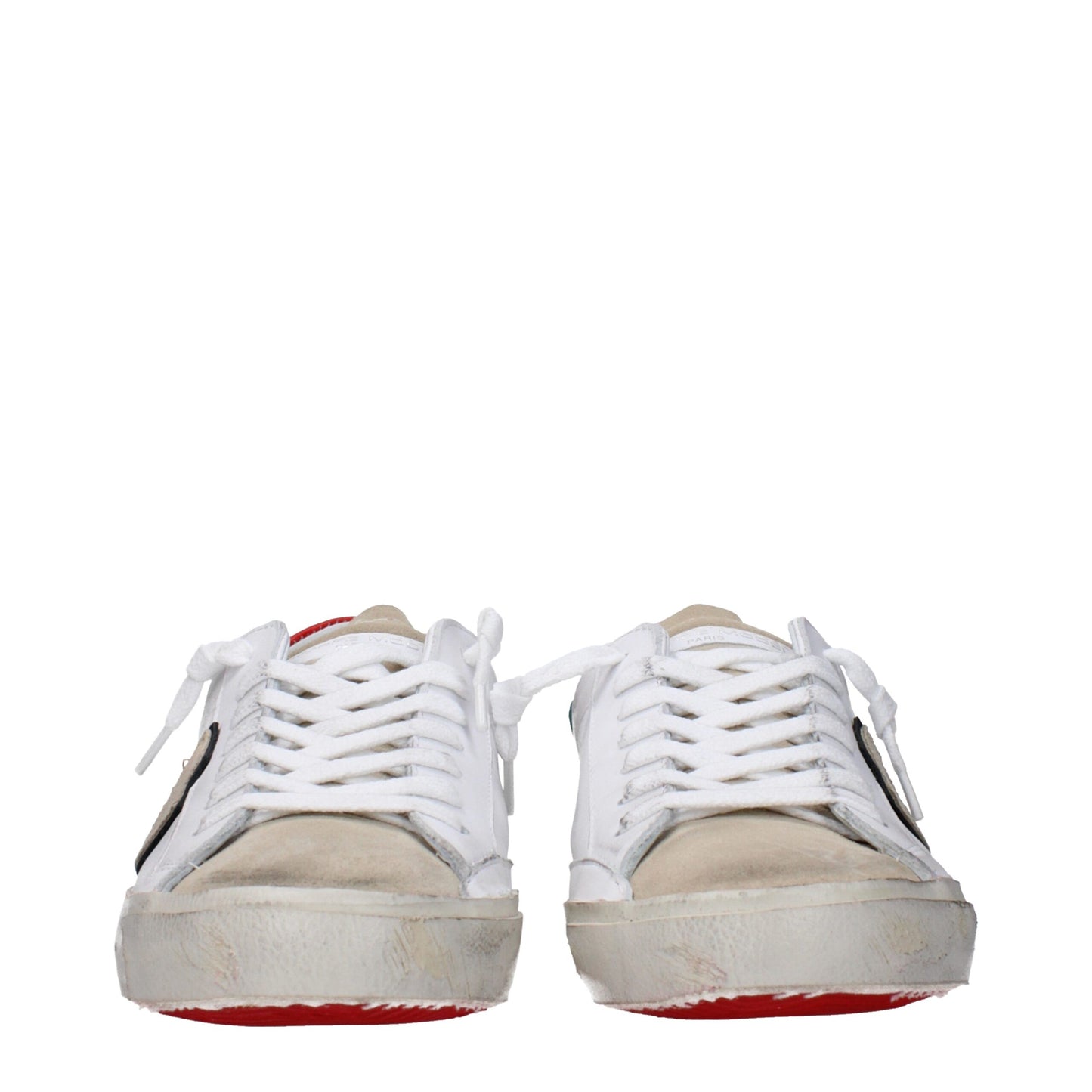 White Leather Low Tops