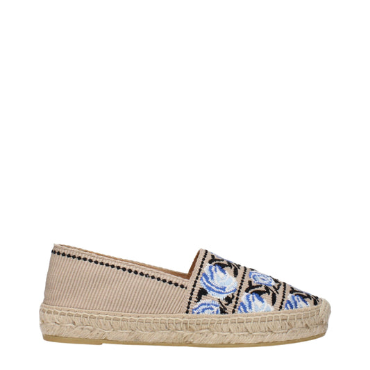Beige Fabric Espadrilles