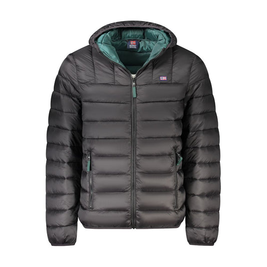 Black Polyamide Men Jacket