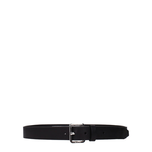 Black Leather Regular Belts