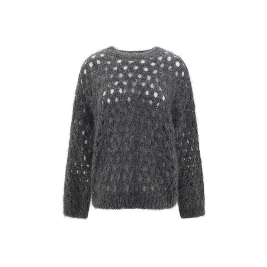 Perforated sequins Sweater