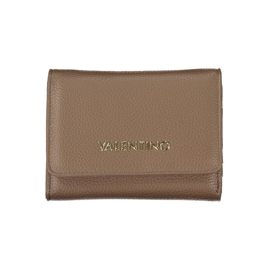 Brown Polyethylene Women Wallet