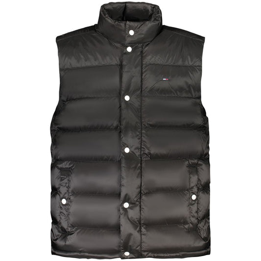 Black Nylon Men Jacket