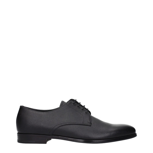 Black Leather Oxfords And Derbies