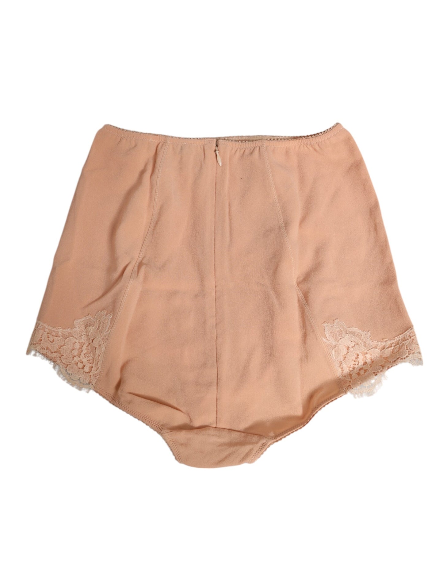 Peach Pink High Waist Silk Panty Underwear