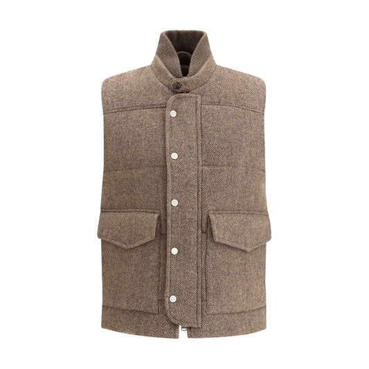 Padded wool Vest
