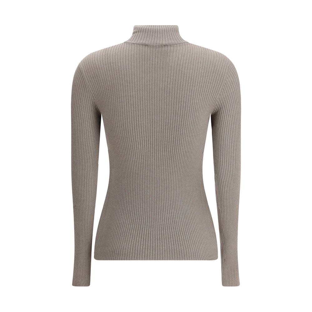 Zipped high neck Top
