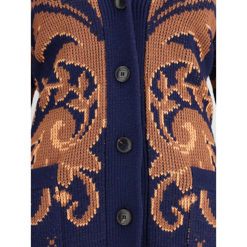 Wool jacquard Cardigan