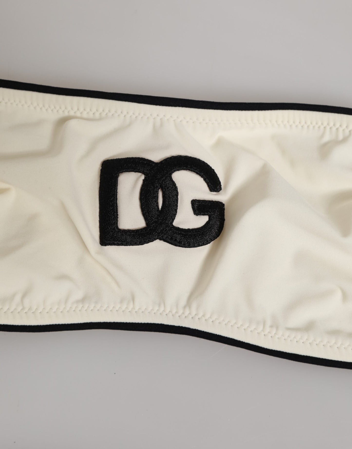 Beige Logo Swimsuit 2 Piece Top Bottom Swimwear