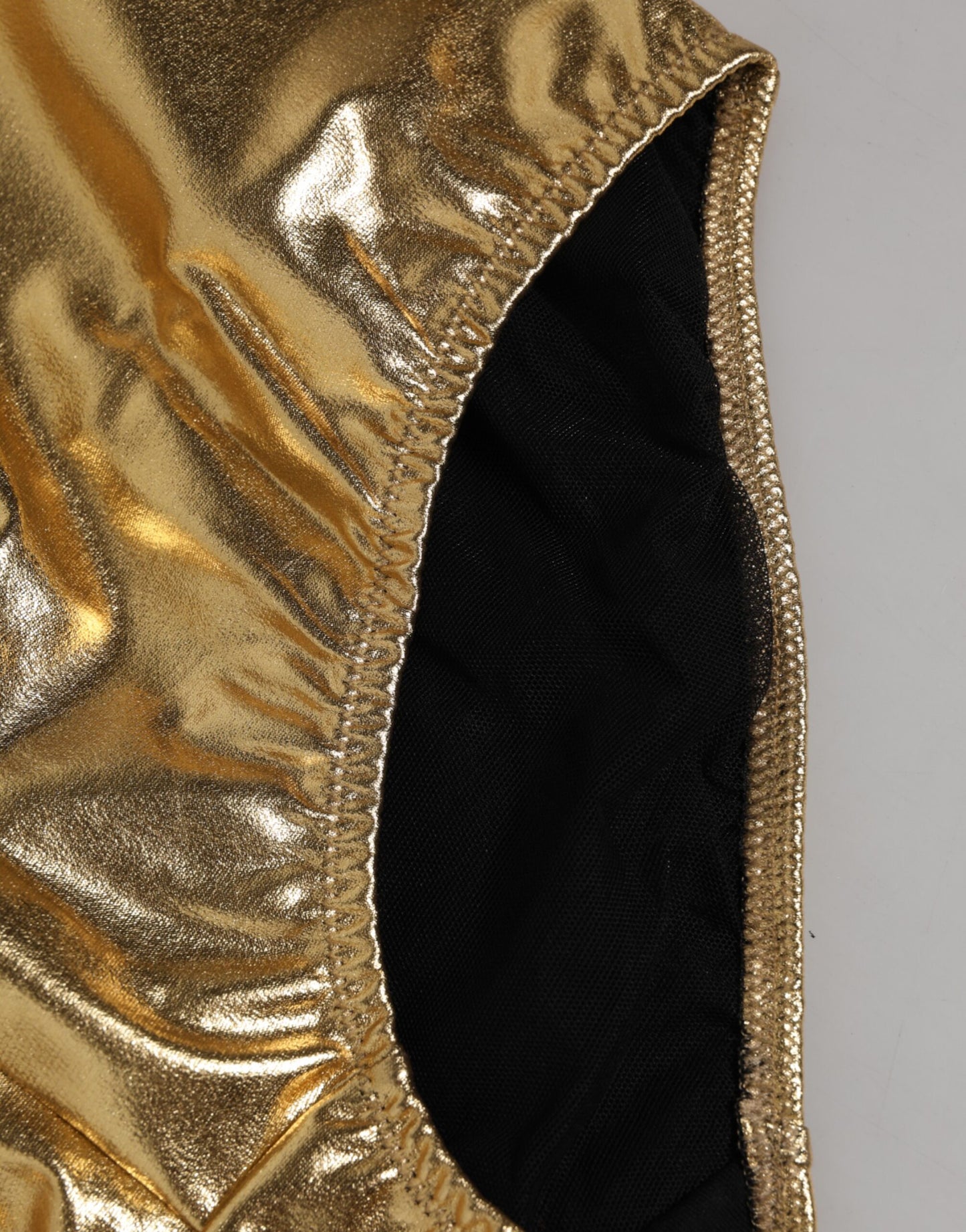 Gold Silk High Waist Girdle Panty Underwear
