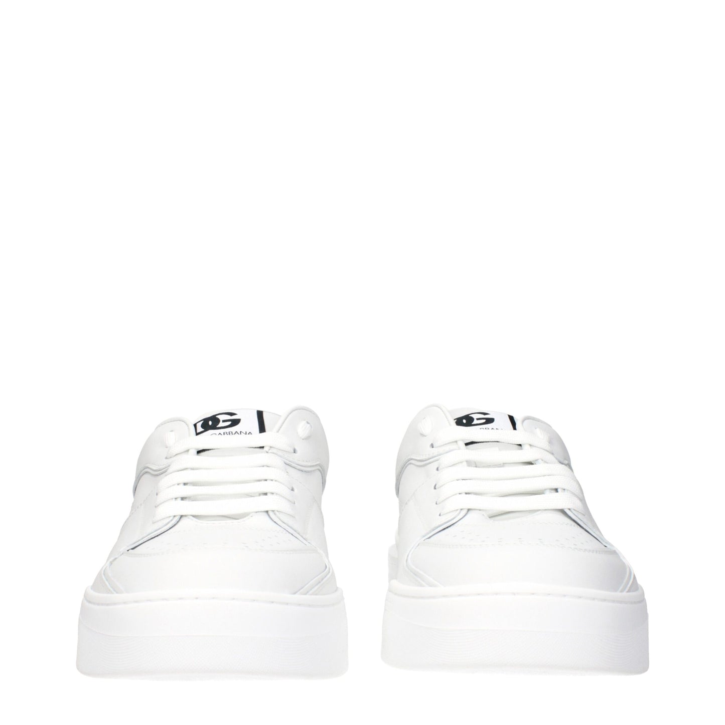 White Leather Low Tops