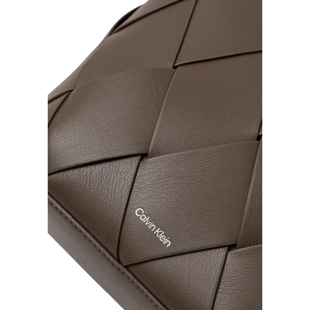Brown Polyethylene Handbag