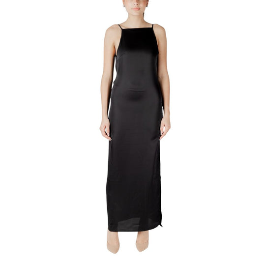 Black Recycled Polyester Long
