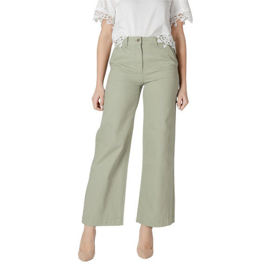 Green Cotton Relaxed Fit Jean