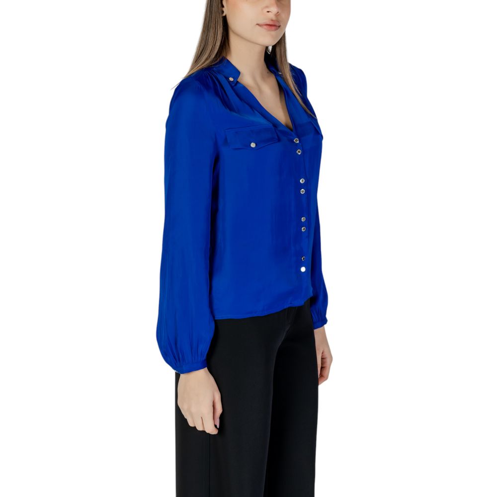 Blue Recycled Polyester Blouse