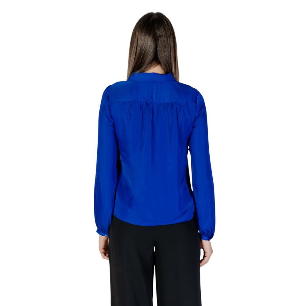 Blue Recycled Polyester Blouse