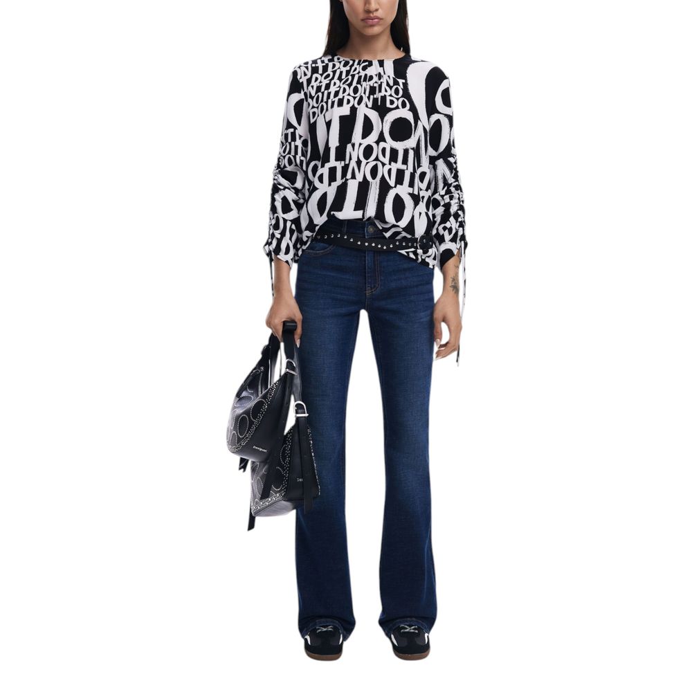 Black Viscose Blouse