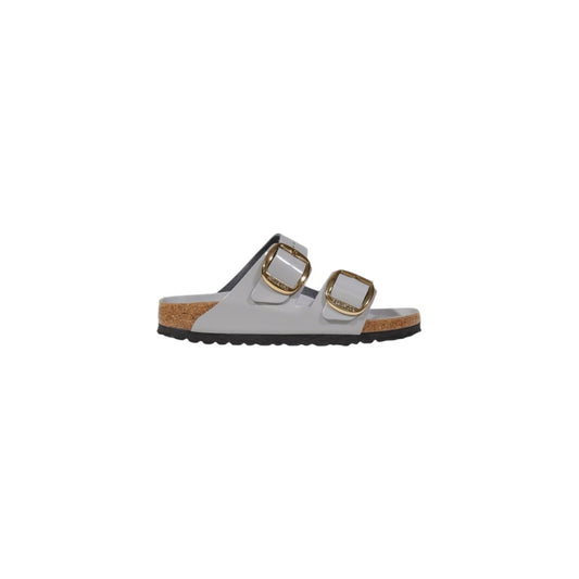 Gray Leather Slipper