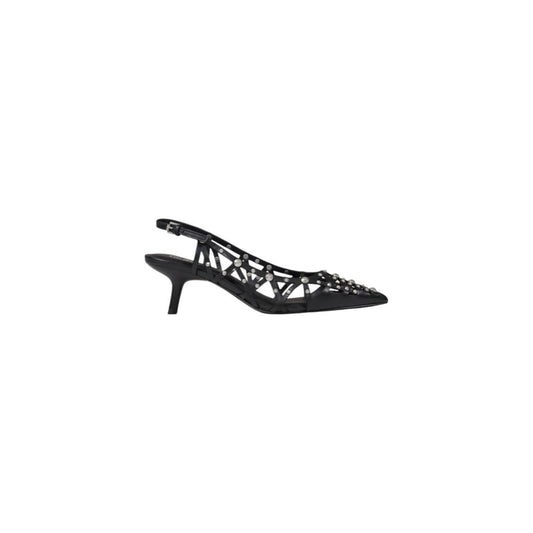 Black Leather High Heel
