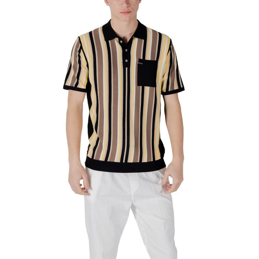 Black Viscose Polo Shirt
