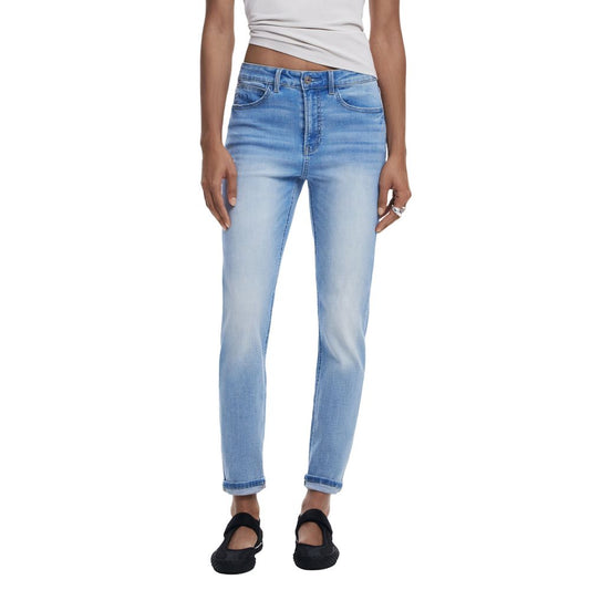 Light Blue Cotton Skinny Jean