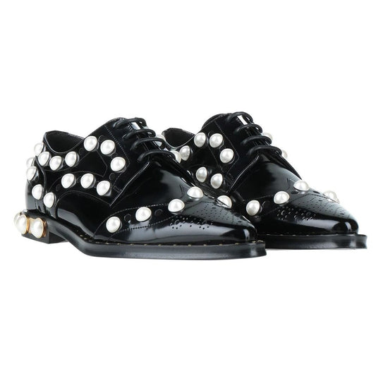 Black Leather Oxfords And Derby