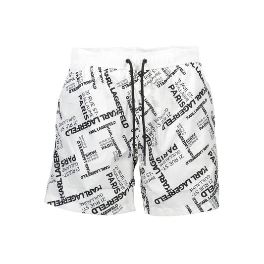 White Polyester Swimwear
