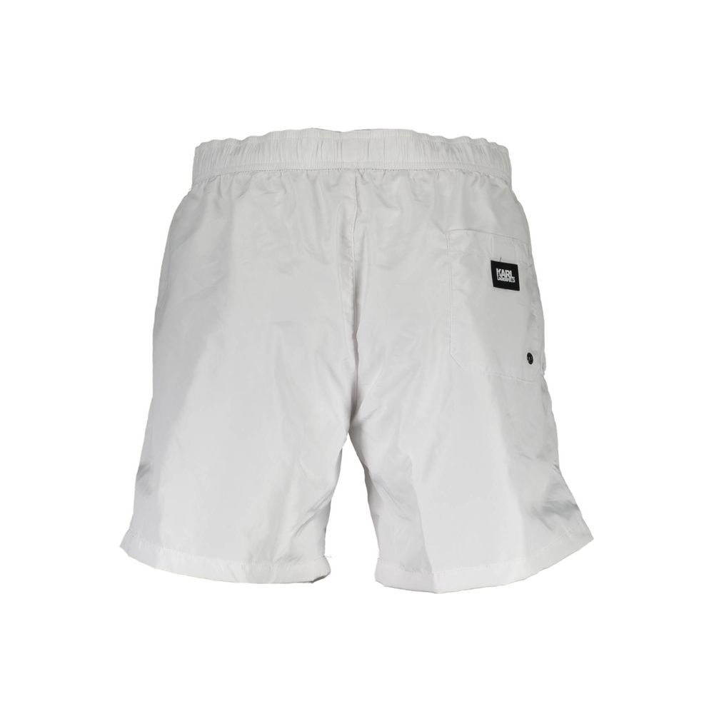 White Polyester Swimwear