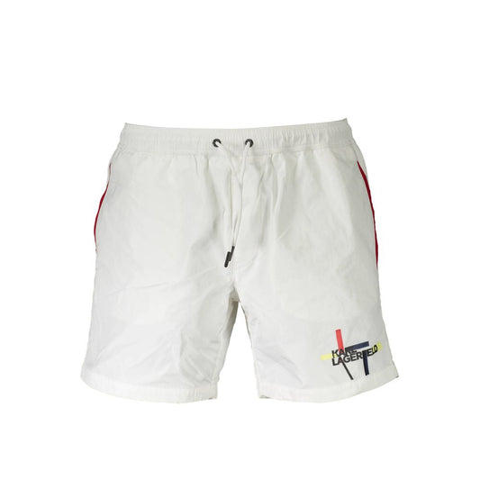 White Polyester Swimwear