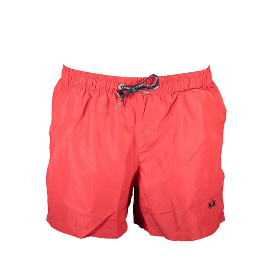 Red Polyester Swimwear