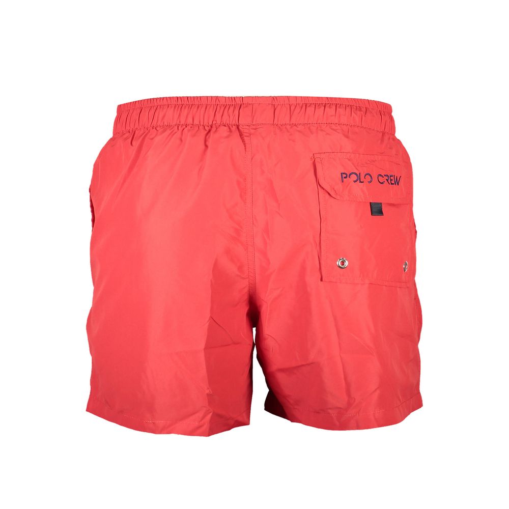 Red Polyester Swimwear