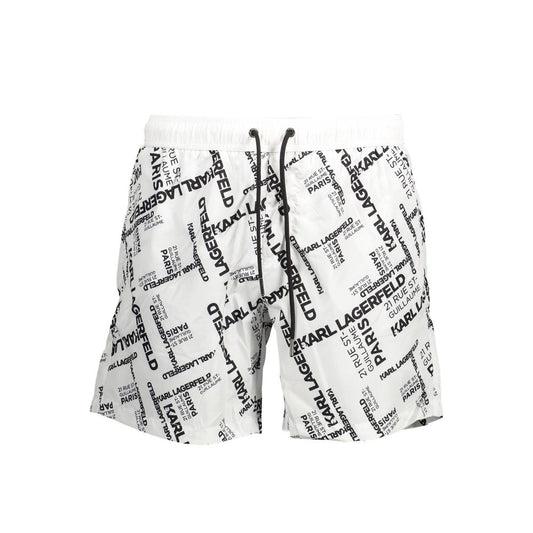 White Polyester Swimwear
