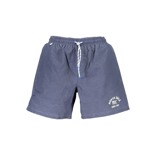 Blue Polyester Swimwear