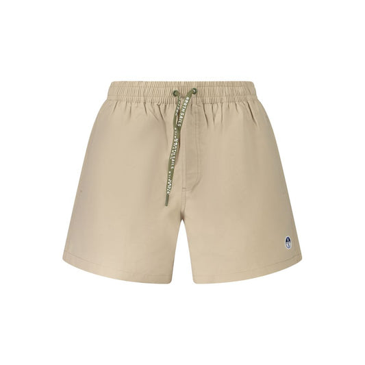 Beige Cotton Swimwear