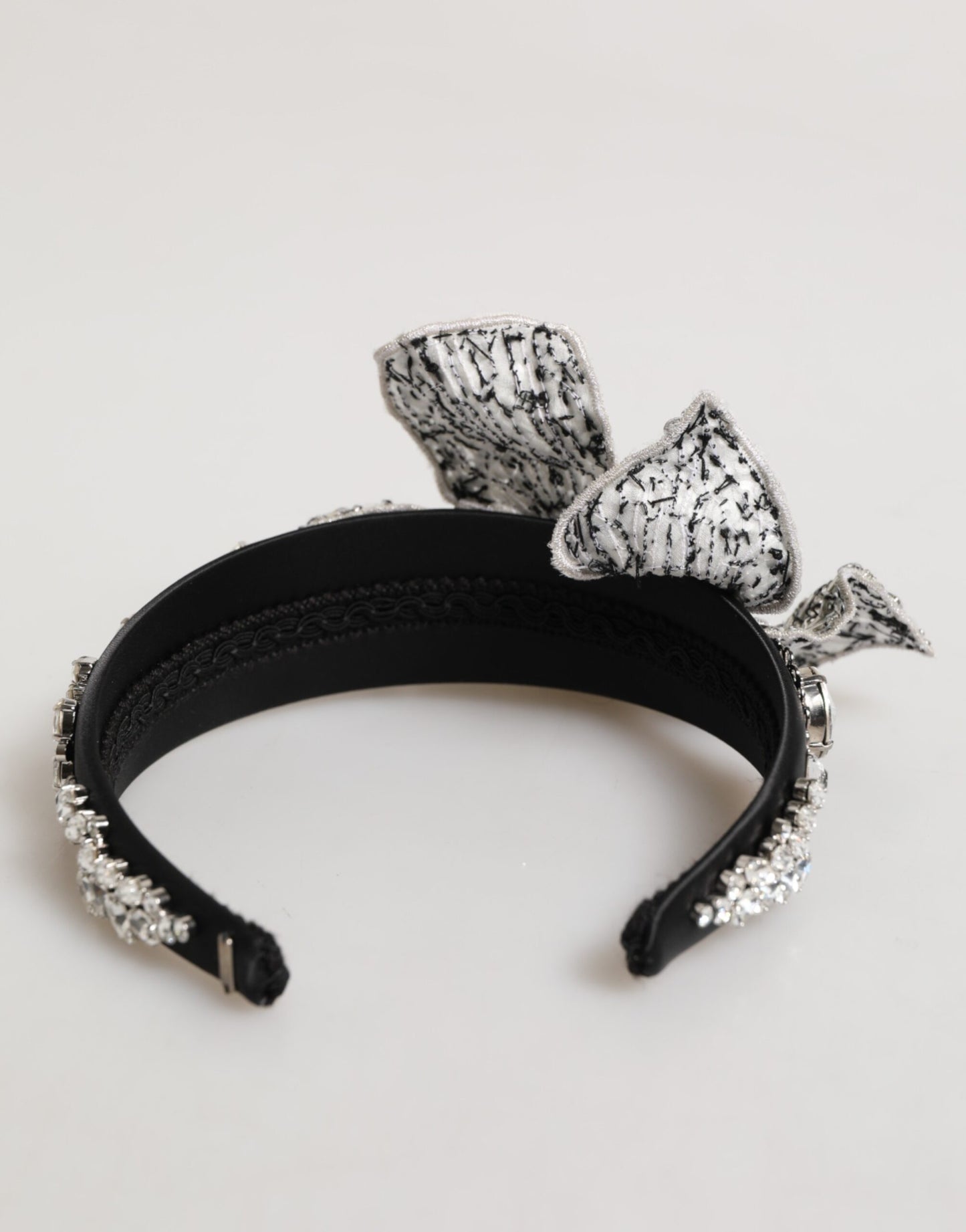 Black Hair Flower Crystal LIMONI Women Headband Diadem
