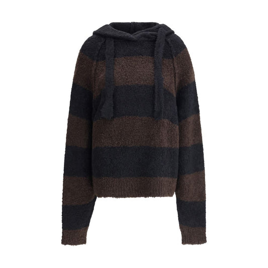 LOOSE FIT CROPPED HOODED JUMPER