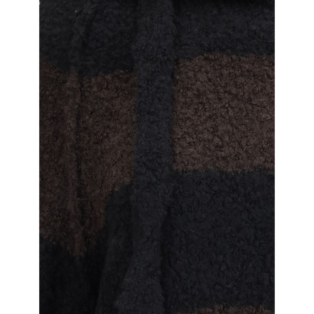 LOOSE FIT CROPPED HOODED JUMPER