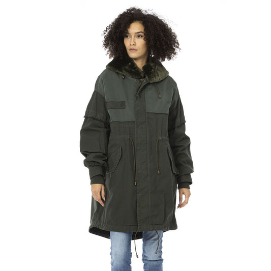Green Cotton Jackets & Coat