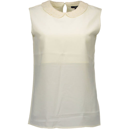 White Silk Tank Top