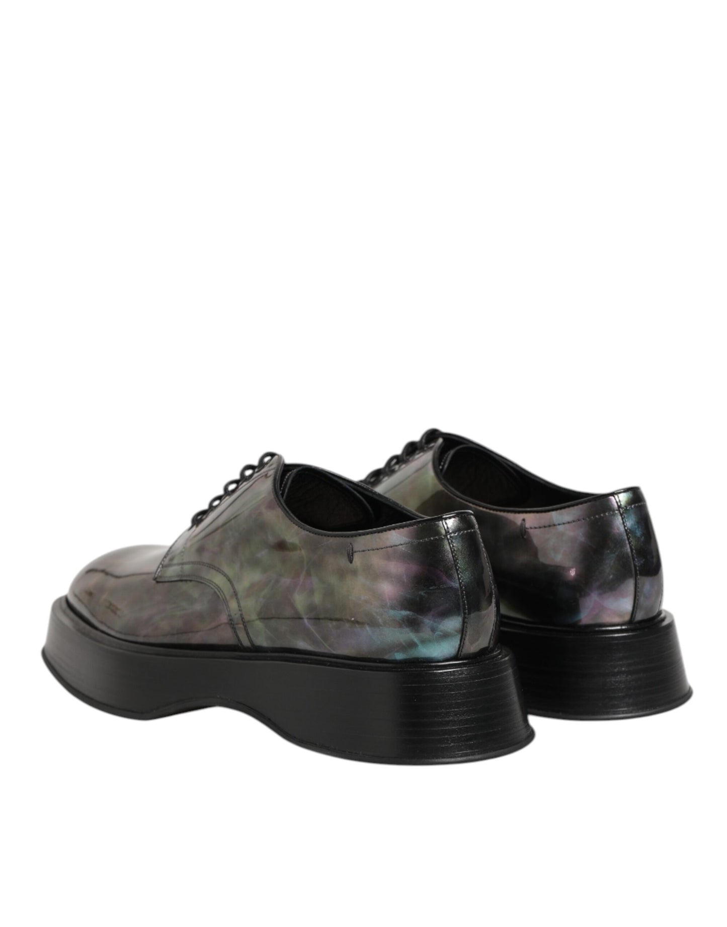 Multicolor Leather Lace-up Men Formal Derby Shoes