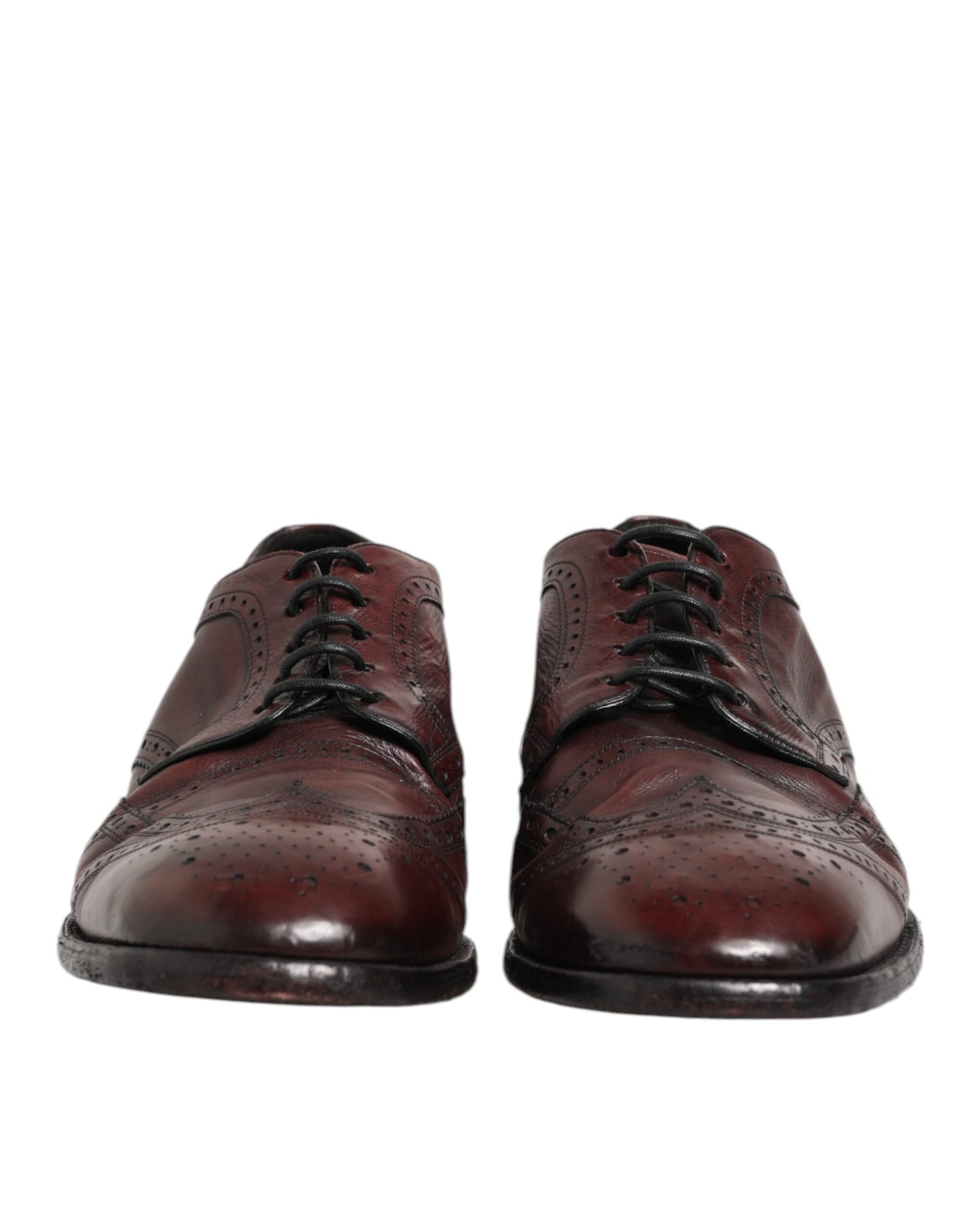 Bordeaux Leather Lace Up Dress Derby Shoes