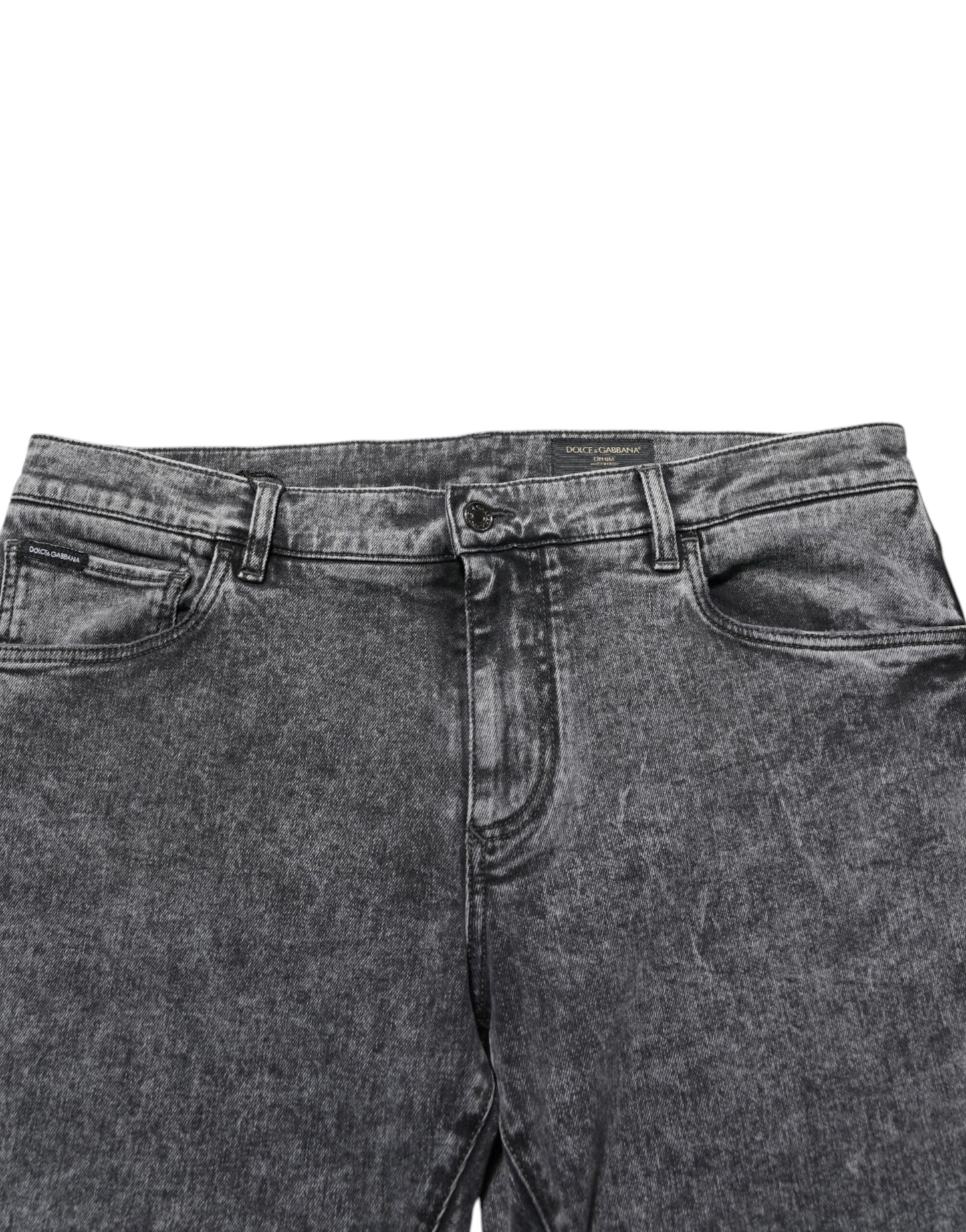 Gray Cotton Slim Fit Denim Trouser Jeans