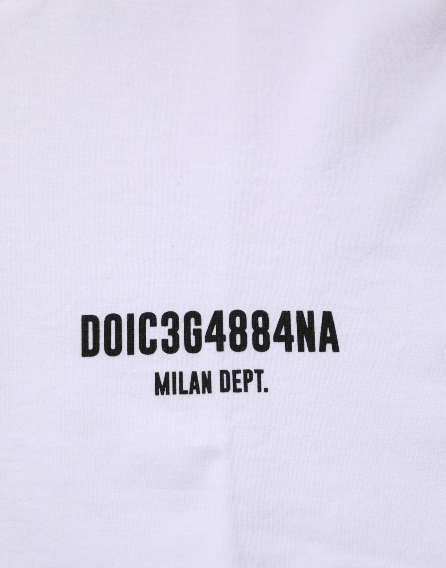 White Cotton Logo Print Crew Neck T-shirt