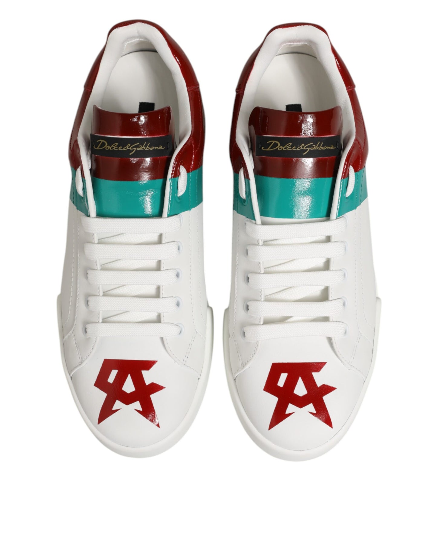 Multicolor Leather Logo Low Top Sneakers Shoes