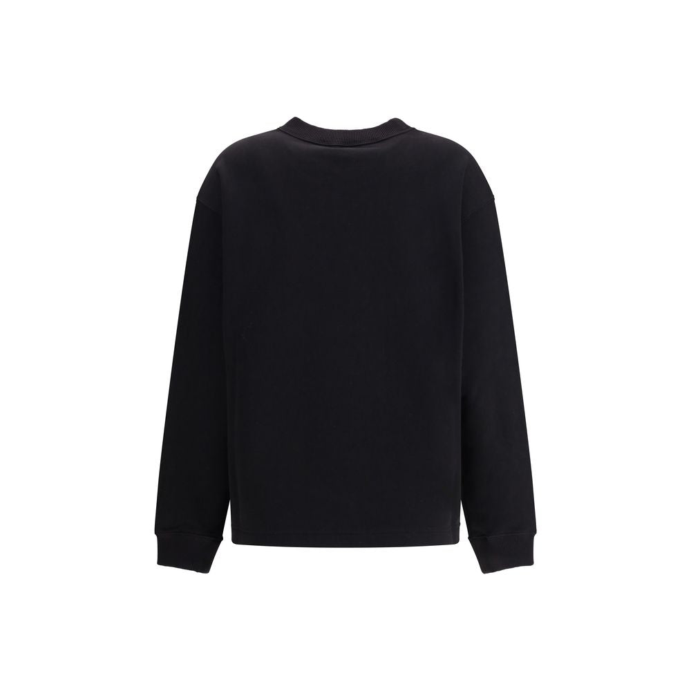 Black Cotton Sweatshirt