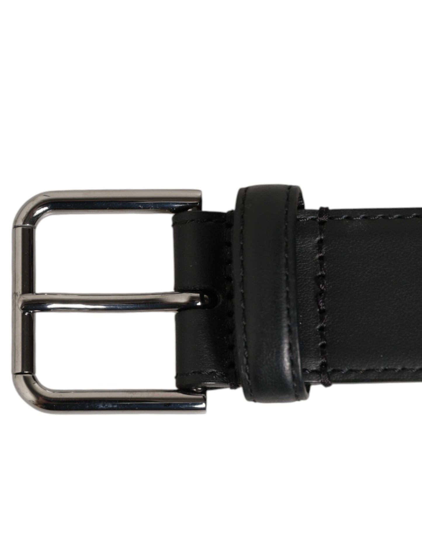 Green Black Classic Metal Logo Buckle Belt