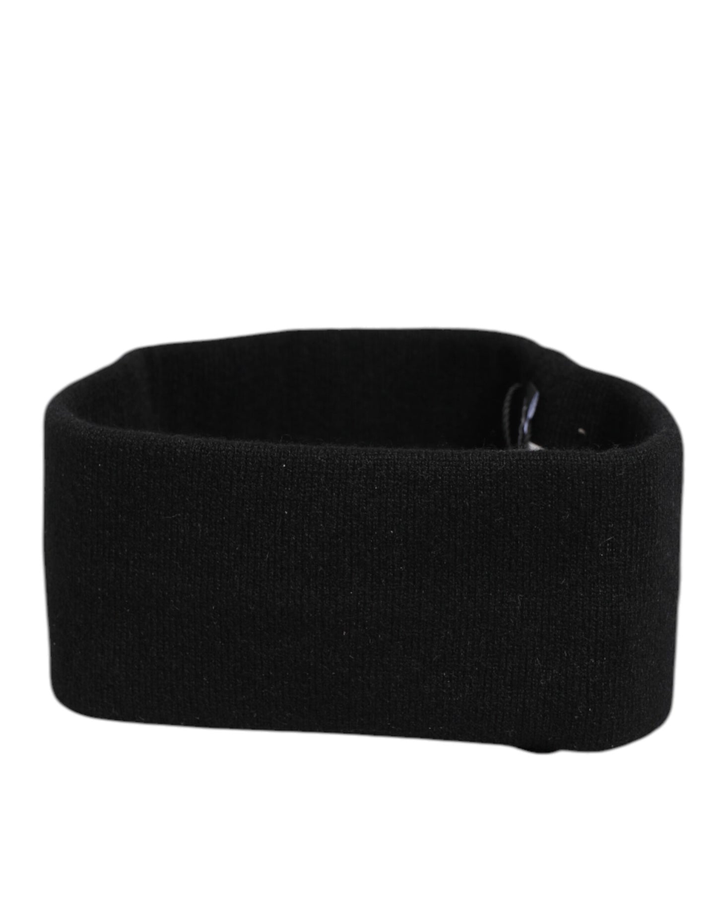 Black Cashmere Headband Knitted Cap One Size Men Hat