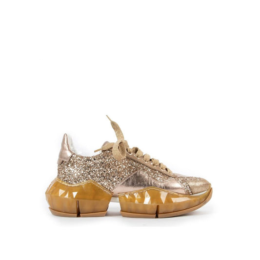 Gold Calfskin Chunky Sneakers